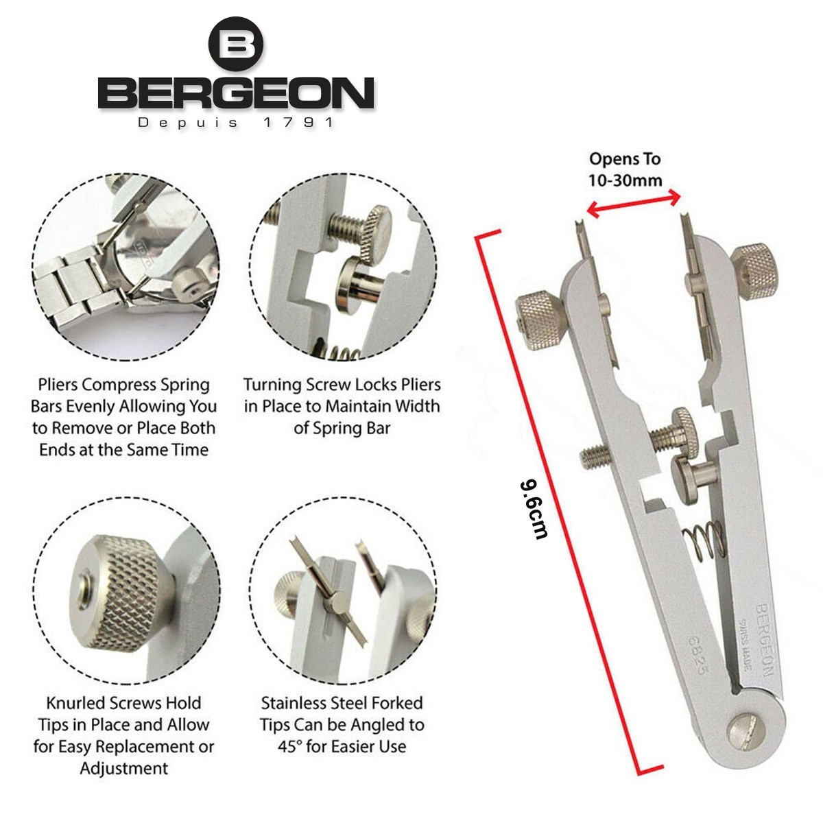 Utensile Per Anse A Molla BERGEON 3153 - Foto 3