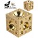Dado bola de bronze 1x1x1 inch = 2,5x2.5x2.5 cm