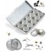 10 Recipientes para peças pequenas + estojo de alumínio