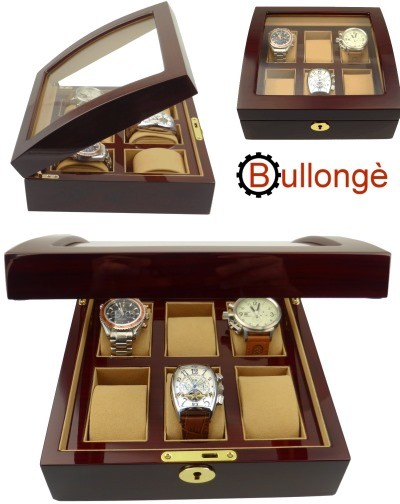 Estojo luxuoso CASABLANCA SIX ROSE by BULLONGÈ 6 relógios
