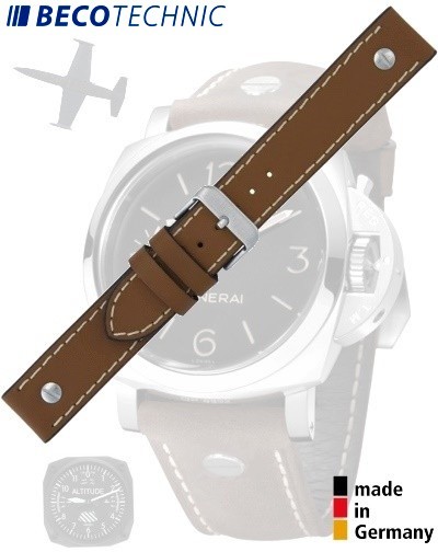 Pulseira para relógios Chrono-Pilot bronzear 26mm 