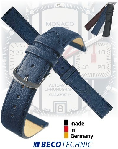 Pulseira de relógio NAPPA AZUL ESCURO aço 24mm