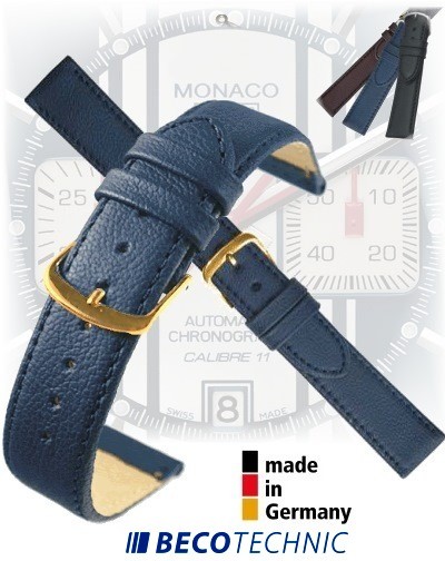 Pulseira de relógio NAPPA AZUL ESCURO 24 dourada