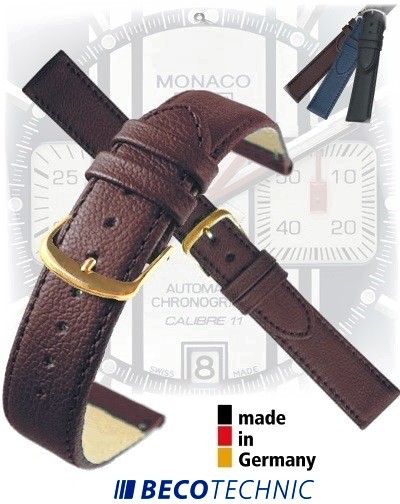 Pulseira de relógio NAPPA MARROM dourada 24mm
