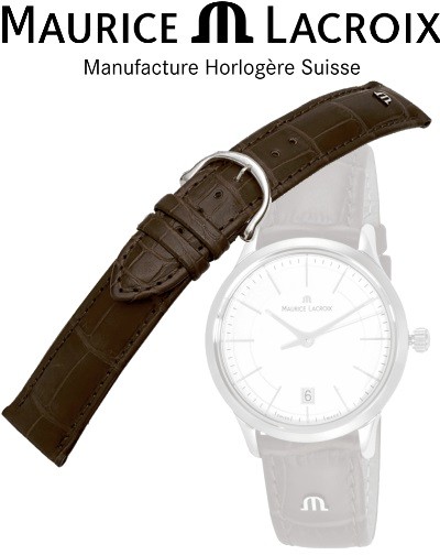 Pulseira MAURICE LACROIX LOUISIANA 18 marrom/inox