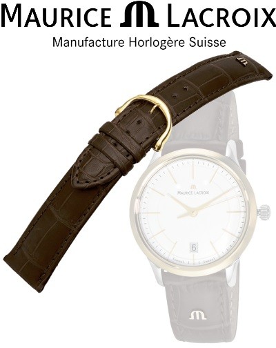 Pulseira MAURICE LACROIX LOUISIANA 20 marrom/ouro