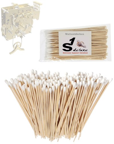 Kit com 100 palitos de madeira S1 Deluxe para relojoeiros