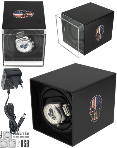 Movimentador MODULARE ONE USB SKULL USA para 1 relógio