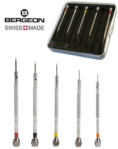 5 chaves de fenda de relojoeiro Bergeon 2868 