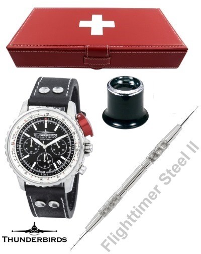Chronografo Thunderbirds Flighttimer Steel II