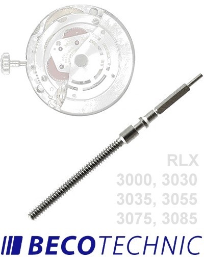 Tige para relógio RLX 3000, 3030, 3035, 3055 etc.