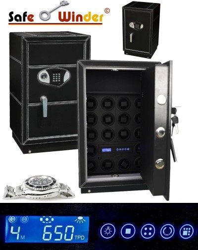 Cofre seguro e assentos rotativos = SAFEWINDER DL 18 preto