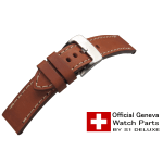 Pulseira de couro ROYAL AERONAUTICAL 24mm Havanna