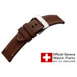 Pulseira de couro ROYAL AERONAUTICAL 20mm Tabaco