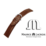 Pulseira de couro MAURICE LACROIX TEJU 18 marrom/inox