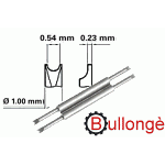 Garfo de reposição BULLONGÈ 6825-XH 0,54mm para Rolex