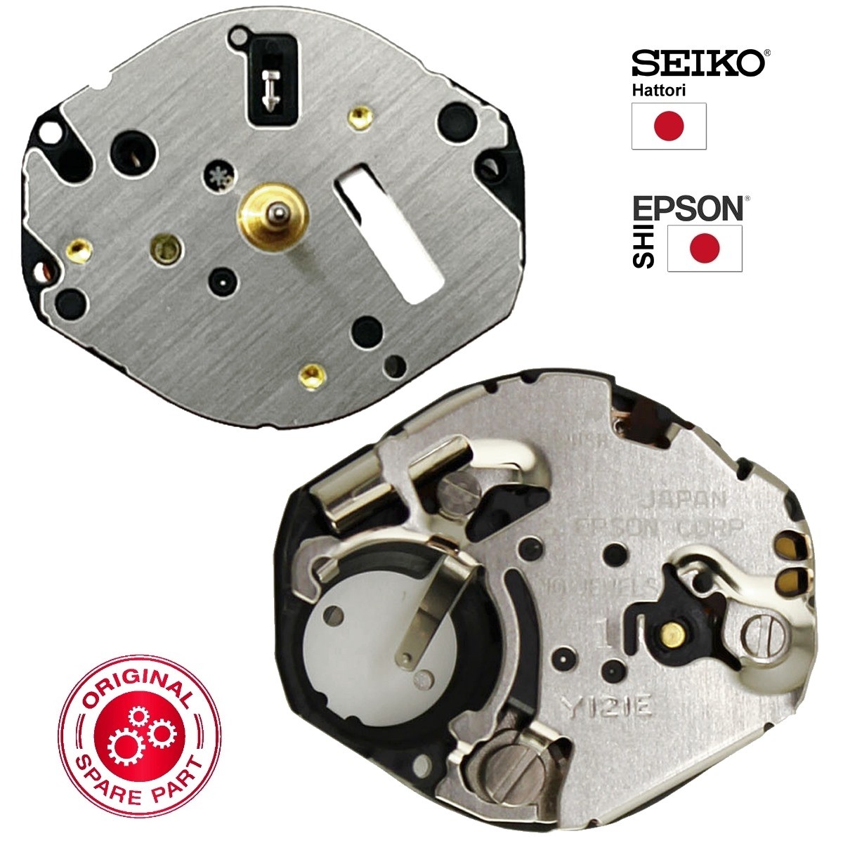 Tige Avec Couronne Dorée SHIOJIRI Y121A - Compatible Montre, Occasion